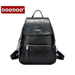 包郵 doodoo雙肩包女韓版百搭2016大容量簡約休閑旅行包女生小背包