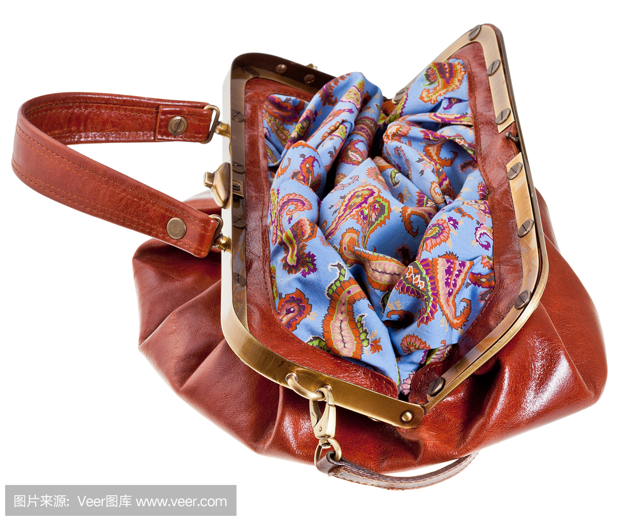 打開(kāi)復(fù)古風(fēng)格皮包旅行包