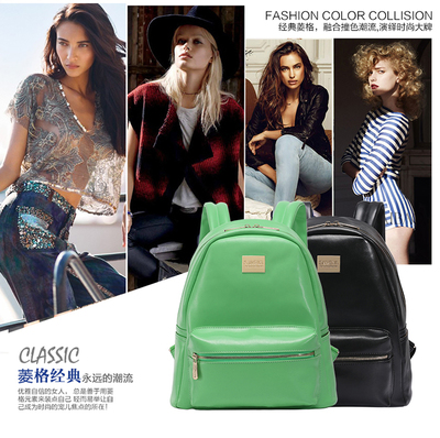 桑雅正品 2014新款真皮雙肩女包 背包潮 商務(wù)休閑 電腦包 旅行包_雙肩包批發(fā)